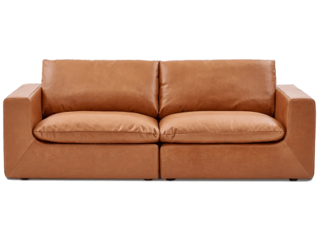 Диван двухместный из экокожи Nappa Тромпетенбаум C978444