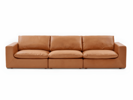 Диван трехместный из экокожи Nappa Тромпетенбаум C978344