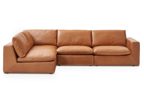 Диван угловой из экокожи Nappa Тромпетенбаум C978244L